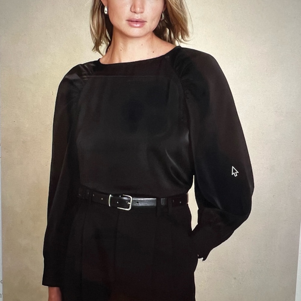 Banana Republic Ruched Sleeve Blouse